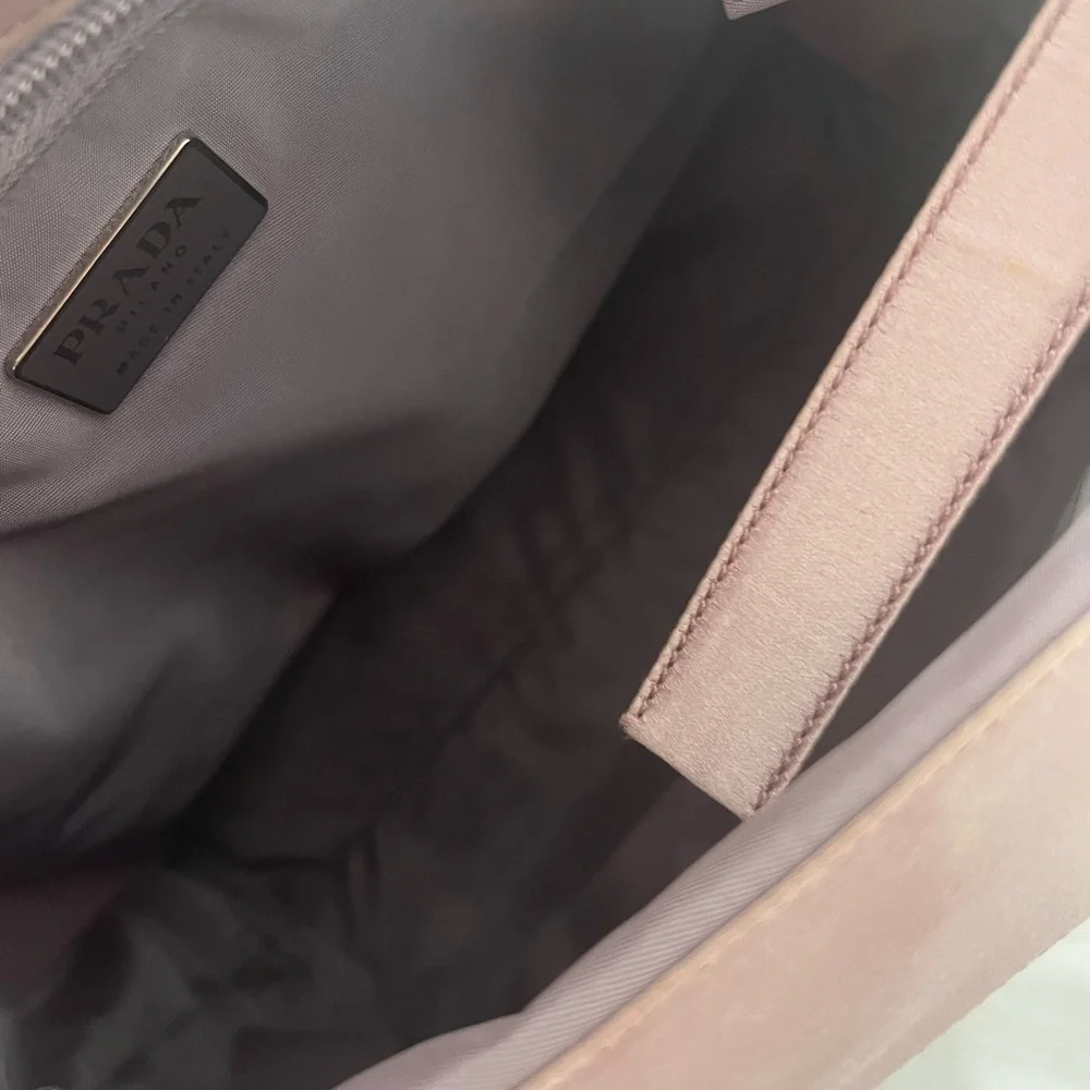 Prada silk handbag with acrylic handles (vintage) - Picture 14 of 15